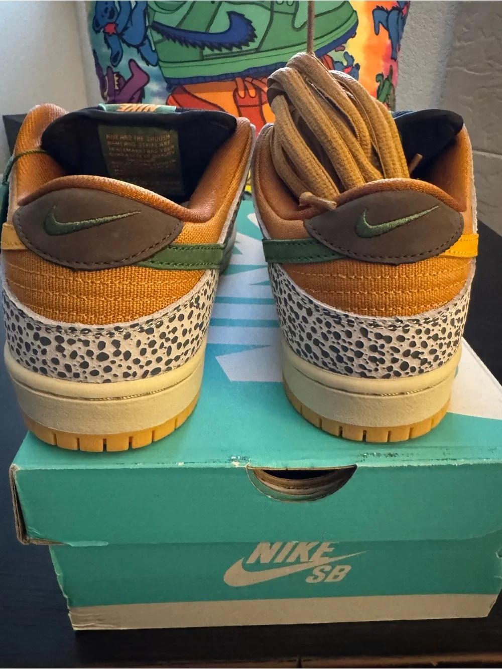 Authenticated Nike SB Dunk Low Safari, Size 8 Men’s/9.5 Women’s. Brand New